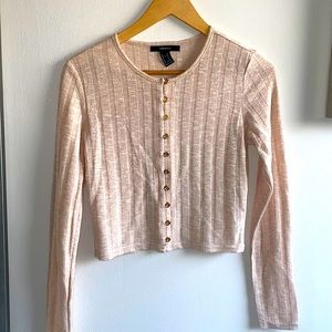 Beige forever 21 crop top